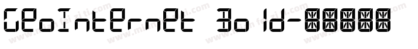 GeoInternet Bold字体转换